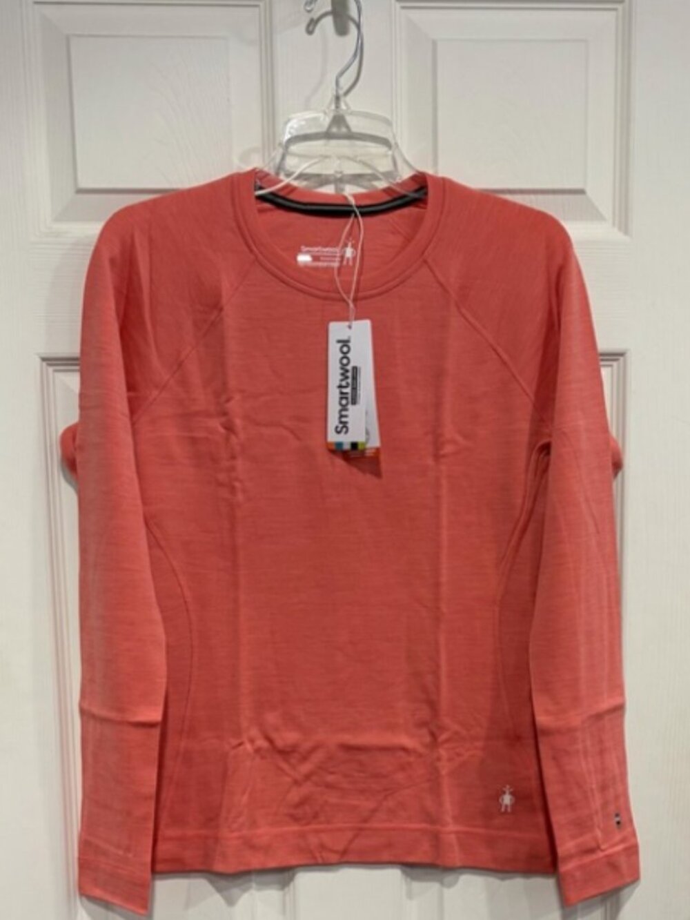 SmartWool Women's XL Merino 250 Base Layer Top Long Sleeve Tee NWT Coral Reef